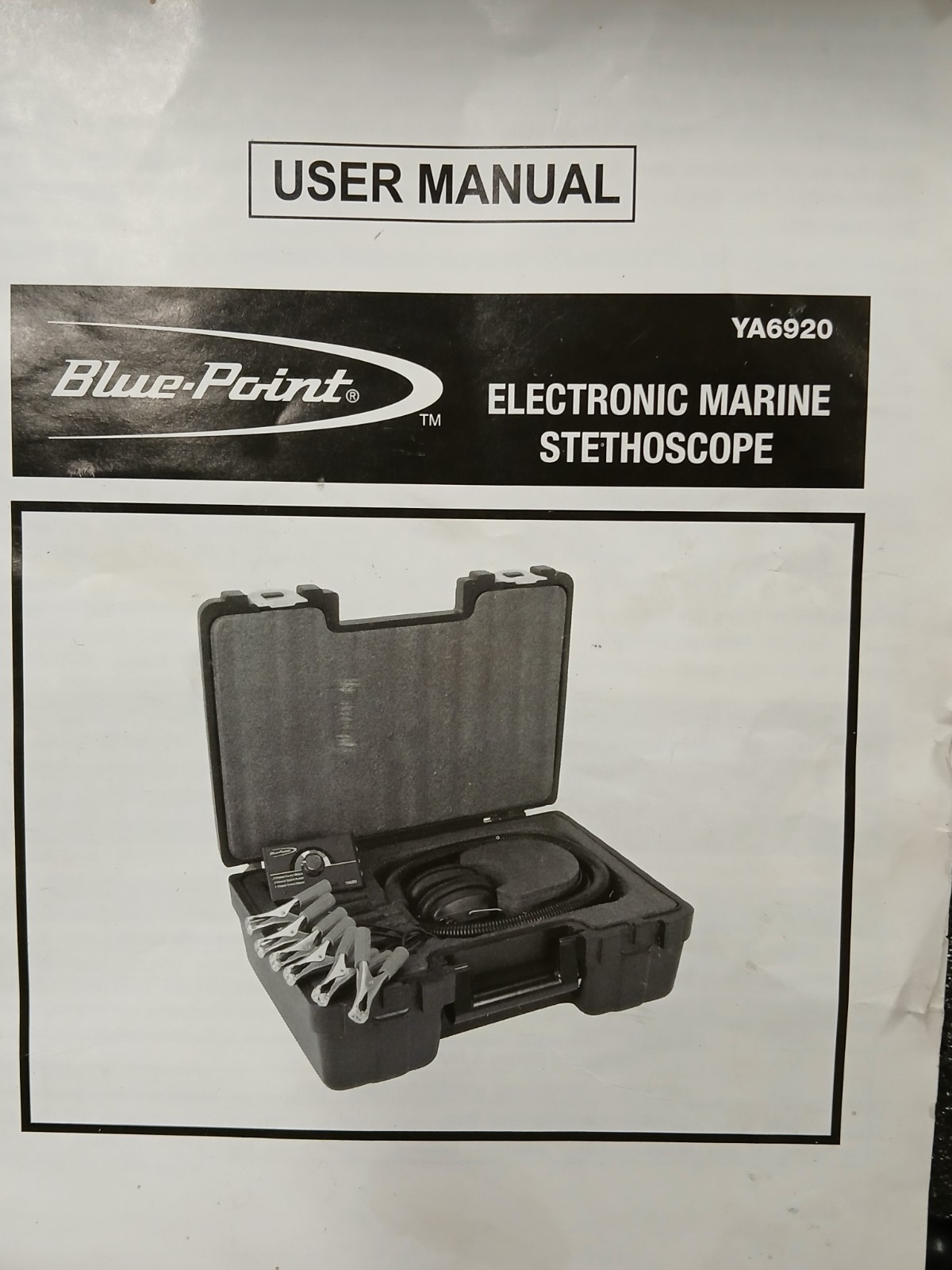 Blue Point (By SNAP-ON) ELECTRONIC MARINE STETHOSCOPE YA6920