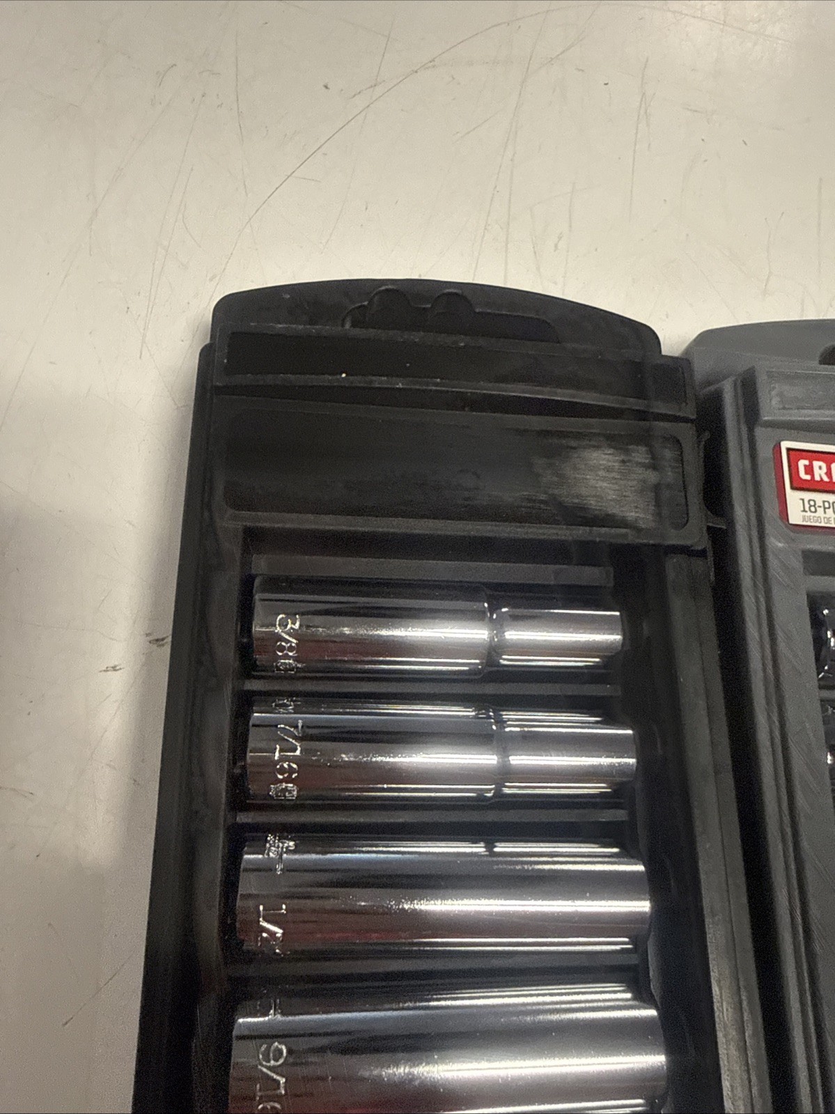 NEW Craftsman 34558 18-Piece Deep Socket Set Standard SAE & Metric 3/8″ drive BR
