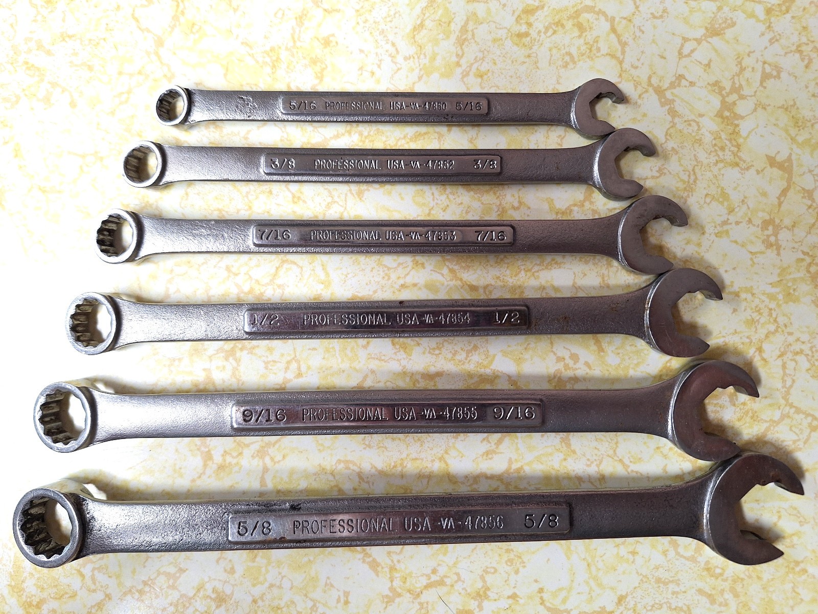 Craftsman Professional VA set of 6 SAE Speed Wrenches Excellent condition USA