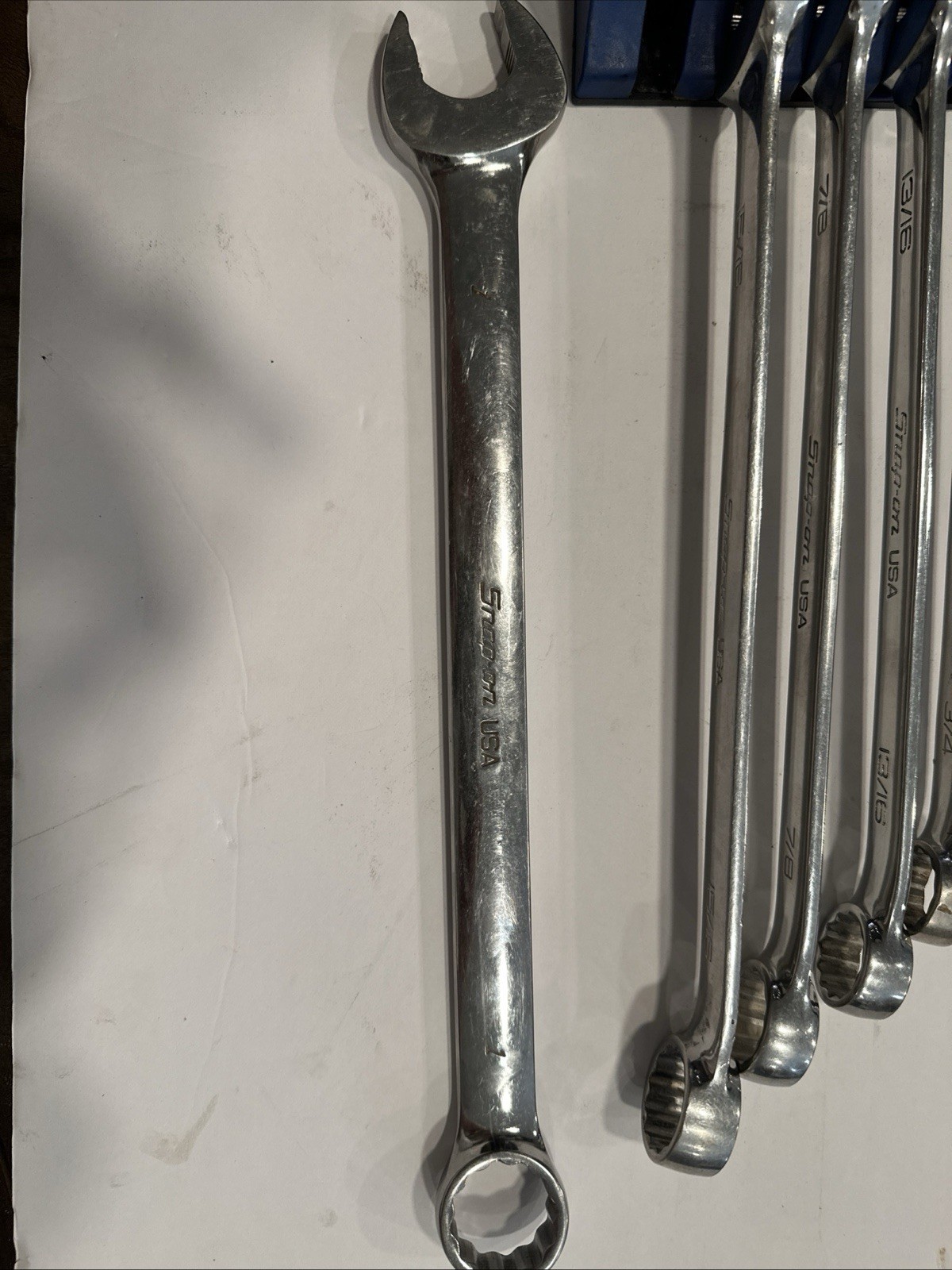 Snap On 14Pc 12-point SAE Frank Drive-plus combination wrench set (1/4-1”)