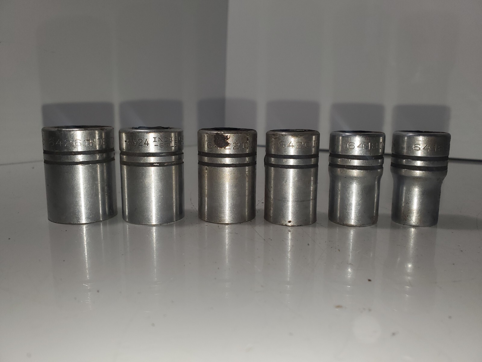 Indestro 1/2D 12pt -3/16,3/4,11/16,5/8,9/16,1/2 Sockets