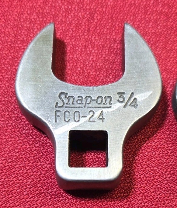 (3) Snap-On 3/8″ Drive Crowfoot Wrenches 3/4″, 9/16″, 1/2″ FCO 24, 18, 16 1960