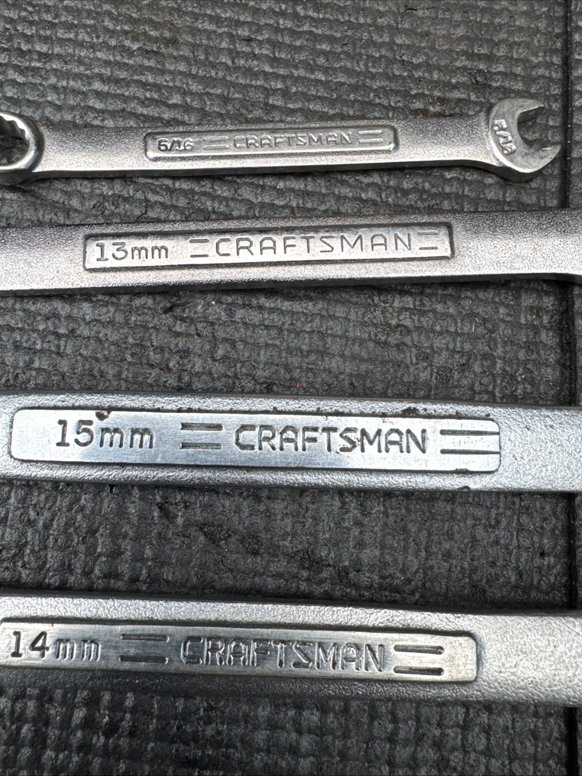 Sears Craftsman USA 12pc Wrench Lot Ignition & Combination 13/14/15mm 5/16 V Set