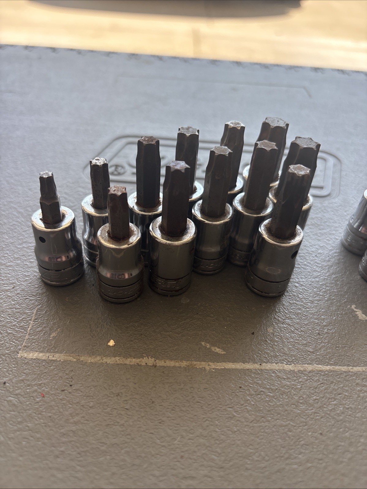 Huge Lot Snap-On 3/8” Drive Specialty Sockets Torx Allen’s Screwdriver Bits