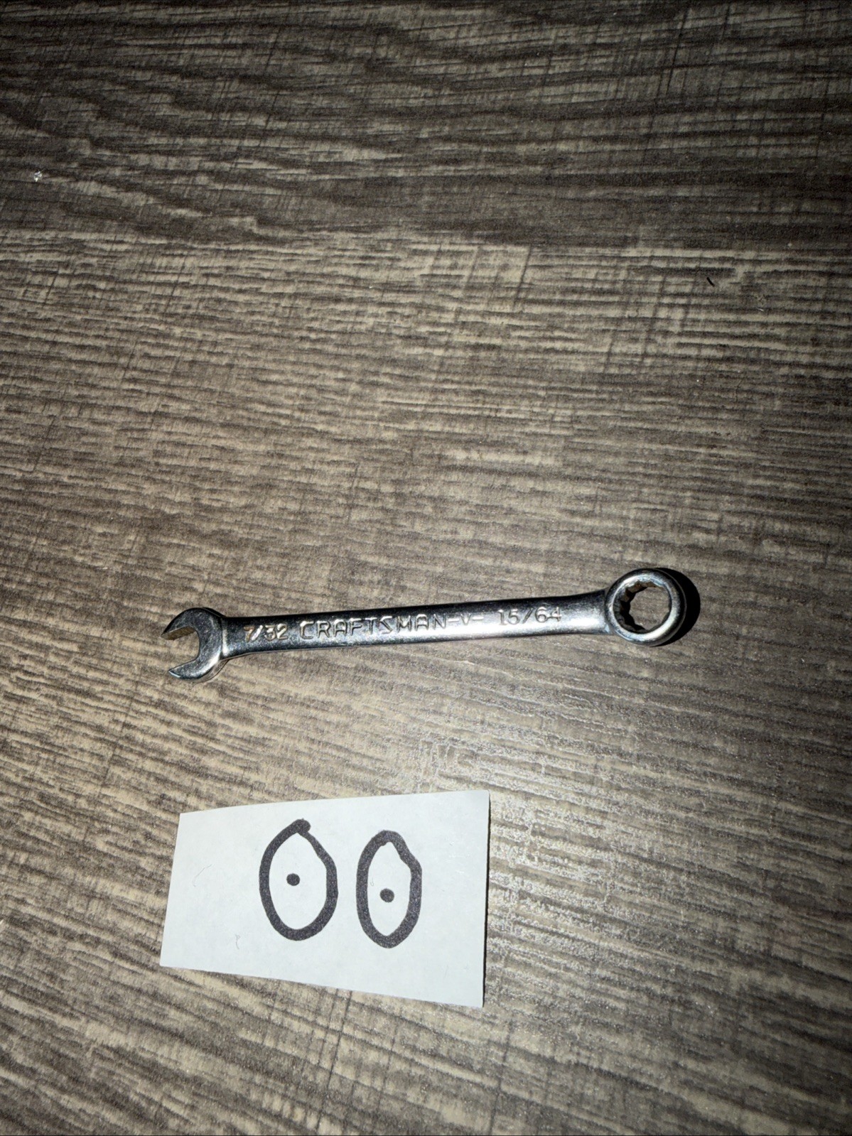 Craftsman 7/32″ 15/64″ Combination Ignition Wrench Vintage 43941 USA V Series