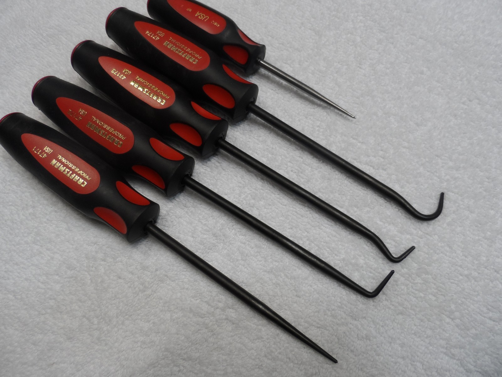 Craftsman Professional Pick and Hook Set BONUS Scratch Awl, made in USA – 5 pcs