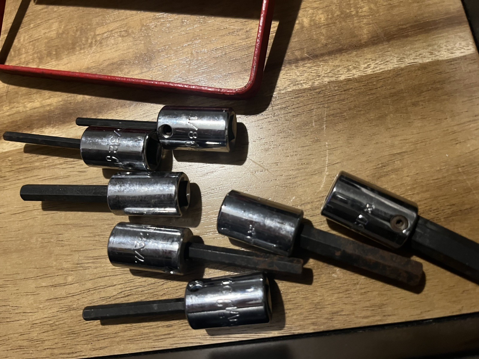 Mac Tools Hex 3/8” Driver standard Socket Set 7-Pc w Tray 4mm-10mm