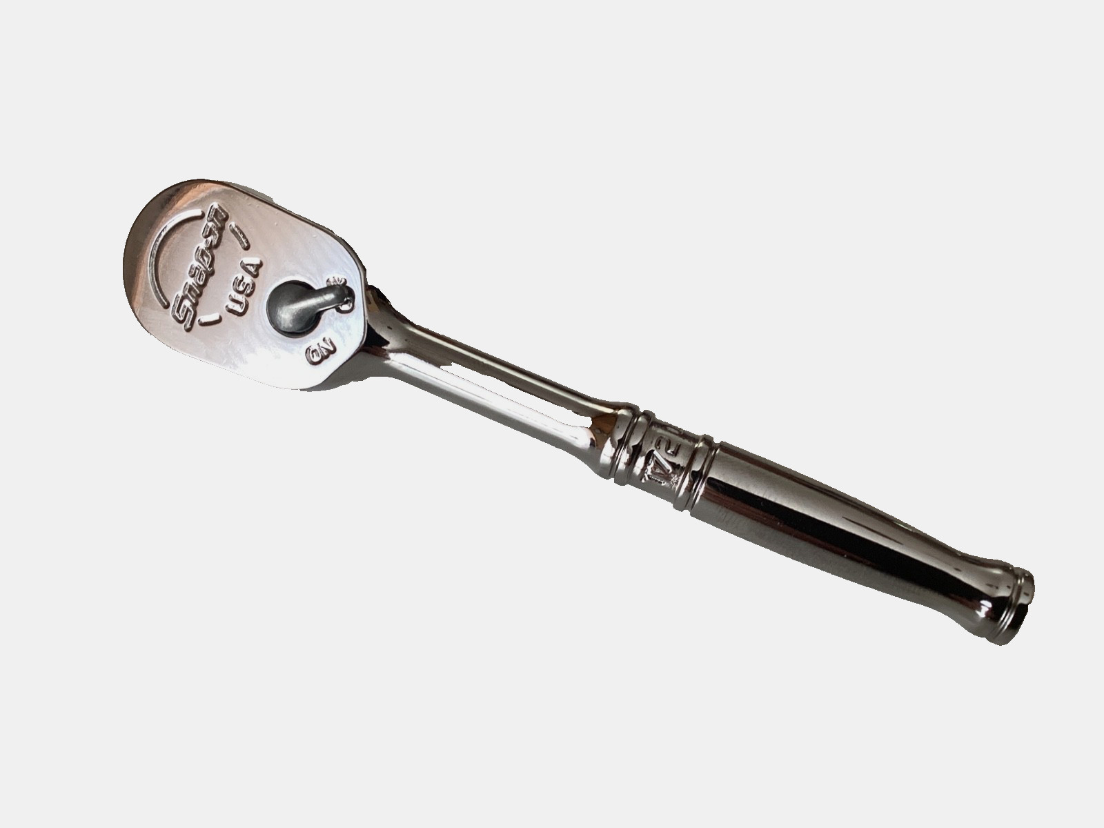 Snap On Tools USA NEW 1/4” Drive Standard Handle Fixed Head Chrome Ratchet T72