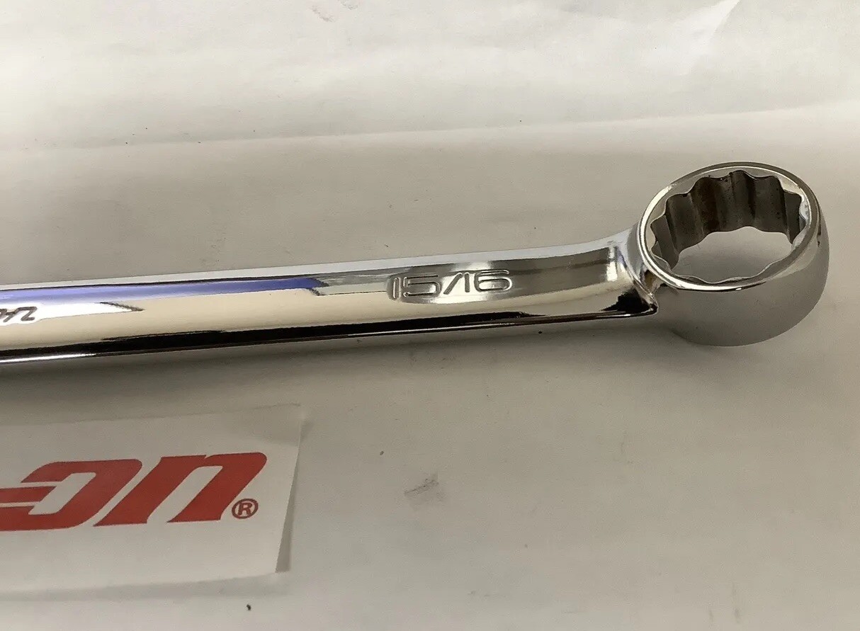 NEW Snap-On Tools OEX30B 12-Point SAE 15/16” Flank Drive Combination Wrench USA
