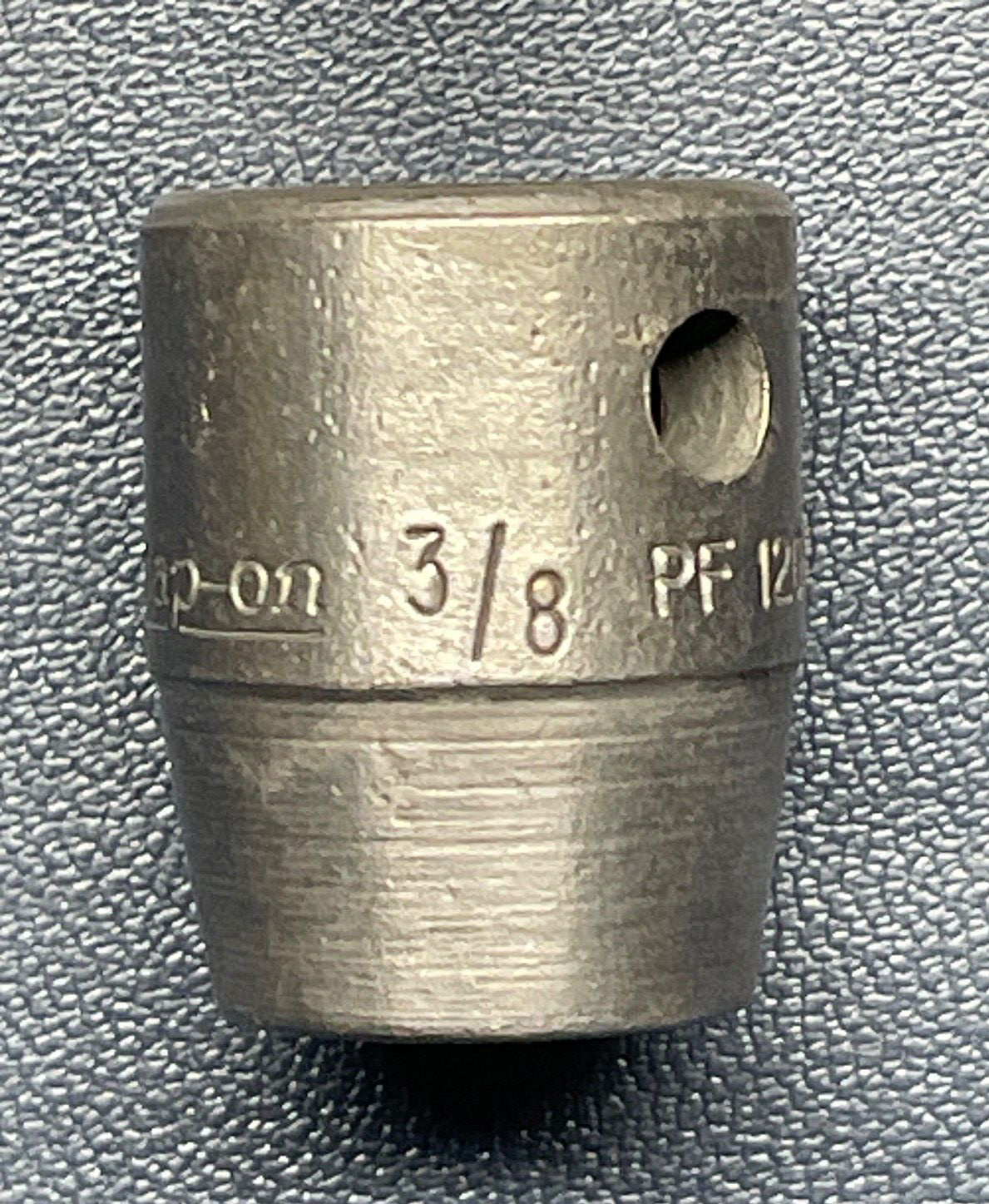 SNAP-ON 3/8 x 3/8 Drive 6 Point Shallow Impact Socket PF120 – DATE CODE 1967