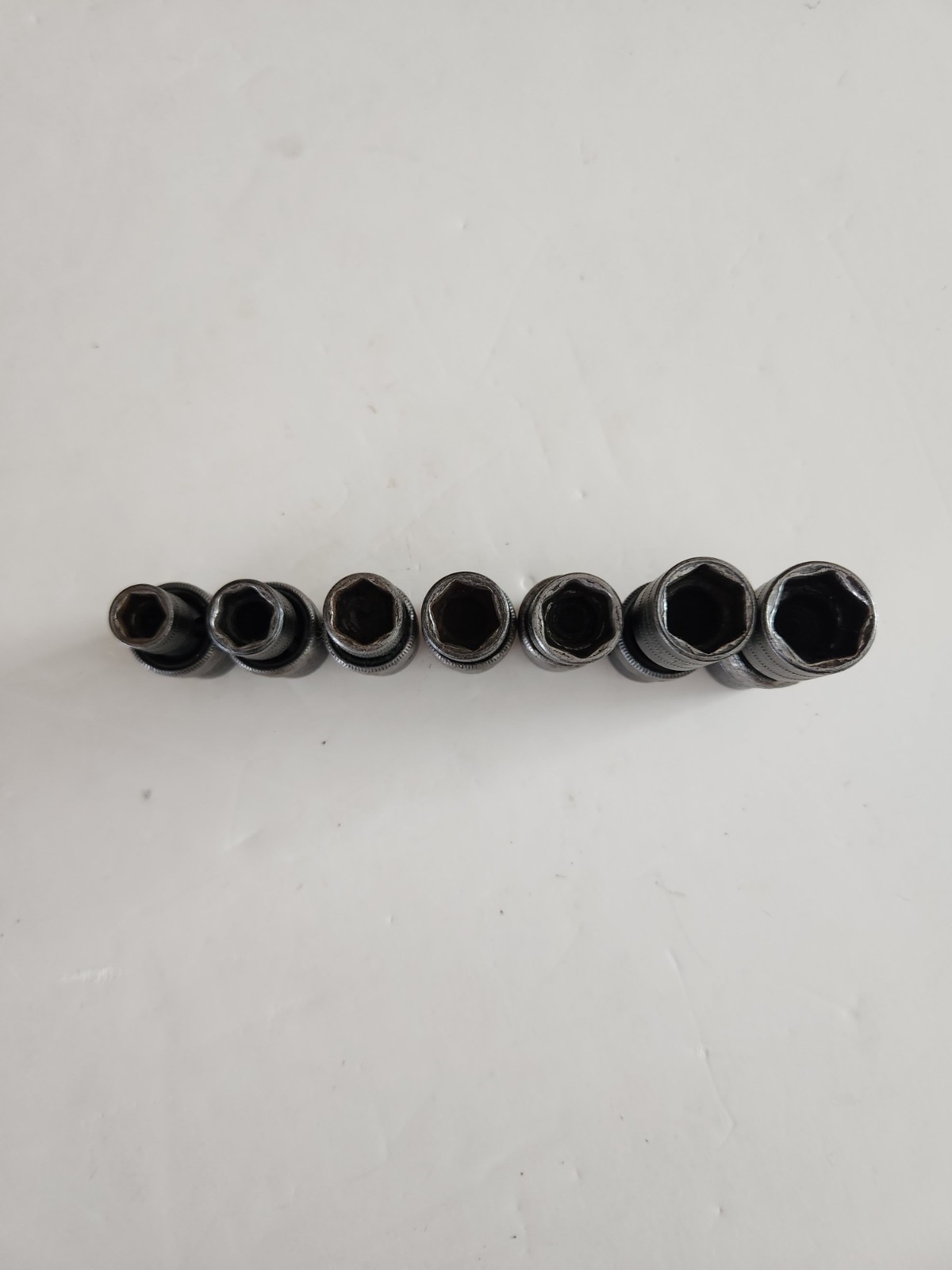 Snap-on 207IPFM 7 pc 3/8 Dr 6pt Metric Shallow Impact Swivel Socket Set 10-18mm