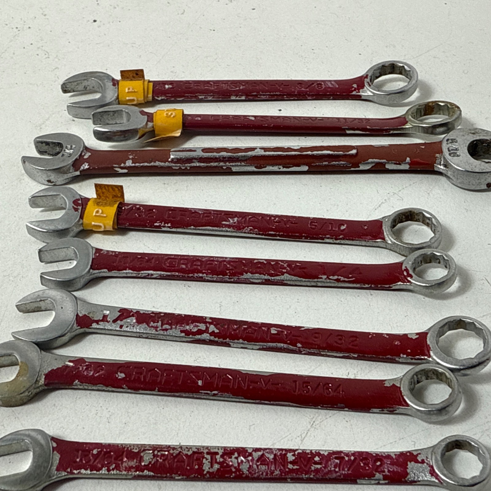 craftsman 13/64 -3/8 wrench lot small lot of 8 total. painted