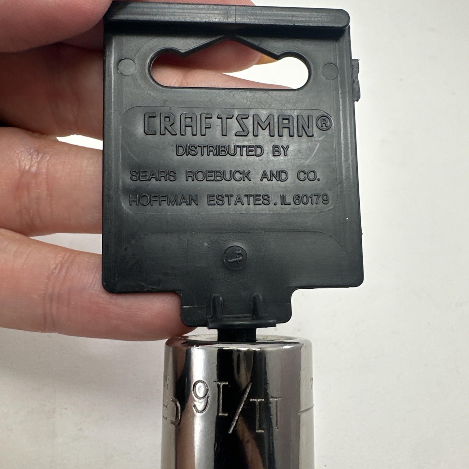 Craftsman 1/2″ Drive 11/16″ 6 Pt Deep Socket SAE Easy Read 45934 USA New NOS