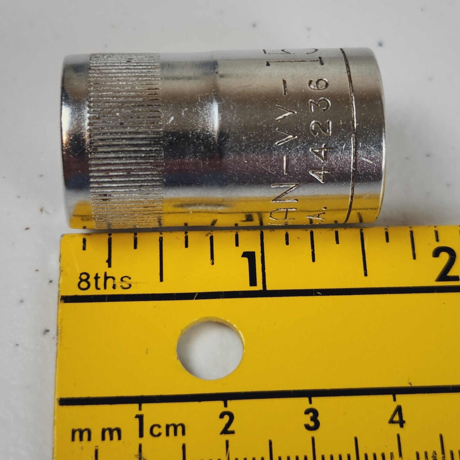 Vintage Craftsman USA 15mm 12 Point 1/2″ Drive Shallow Socket 44236 -VV- Series