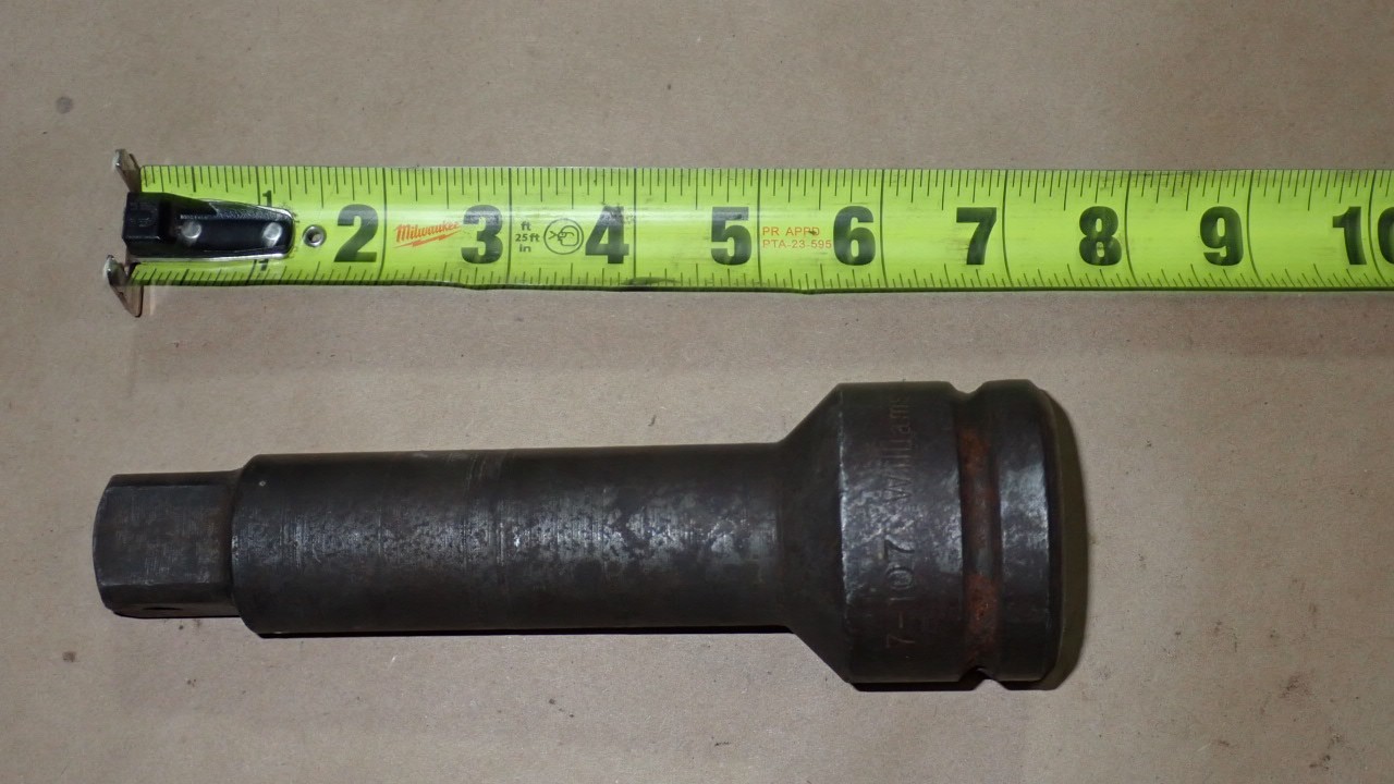 Williams Tools 1″ Drive 7″ Long Impact Extension 7-107 Made In the USA