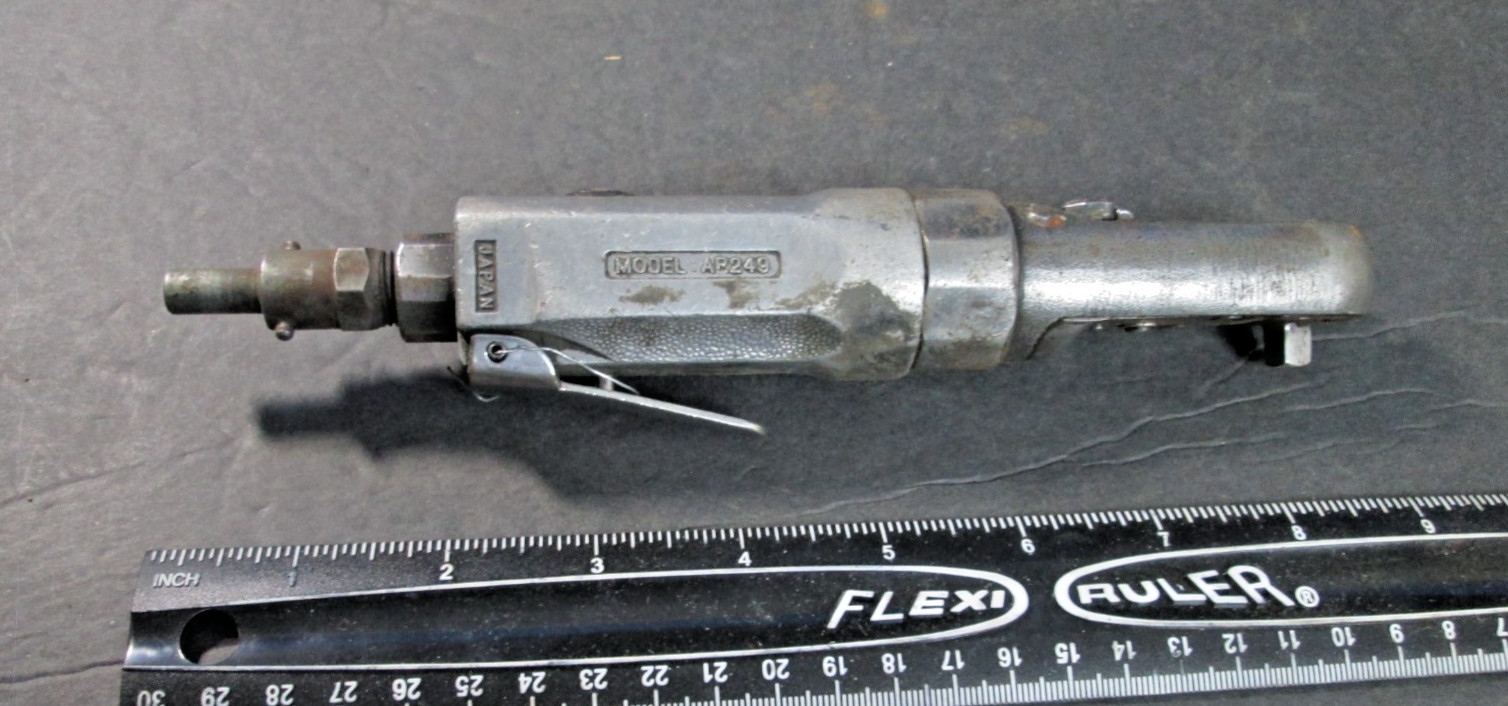 Vintage MAC Tools 1/4′ Drive Air/Pneumatic Mini-Ratchet Japan AP249 A1