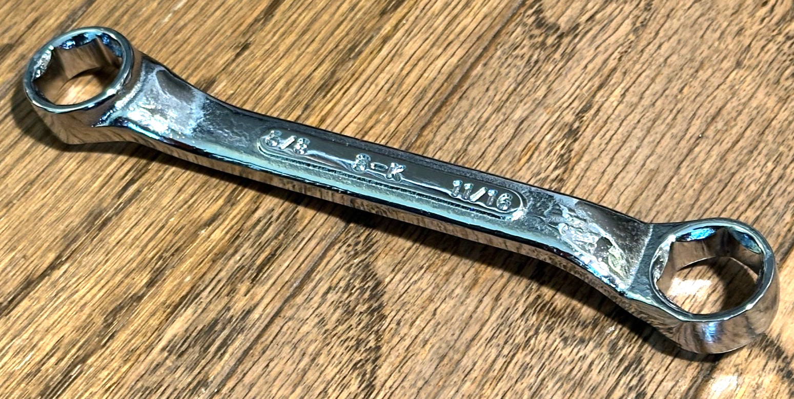 🇺🇸 NEW SK Tools 5/8″ & 11/16″ SAE Double Box End Wrench Short Offset Stubby