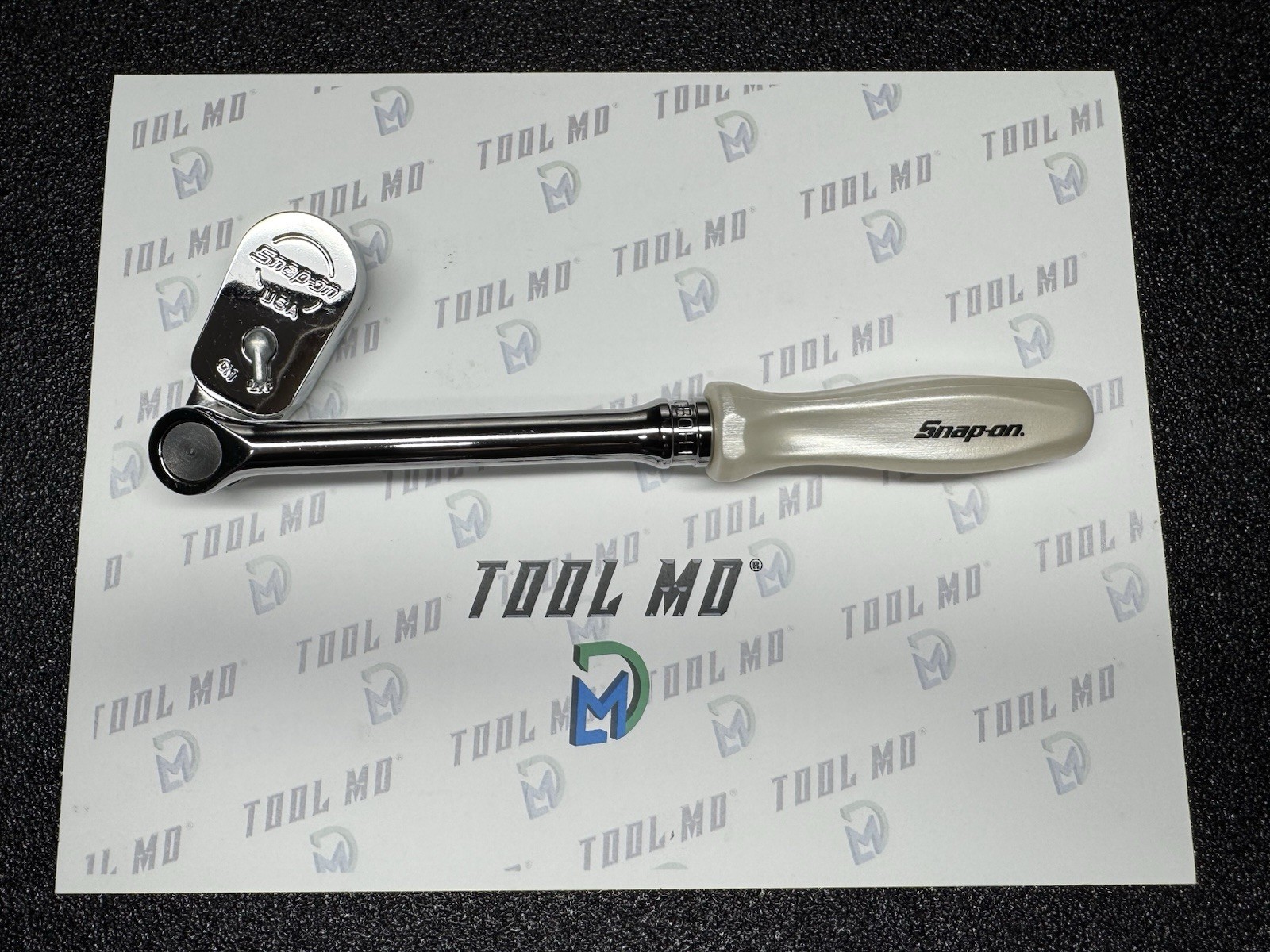 Snap-on Tools PEARL WHITE 3/8″ Drive Hard Grip Multi-Position Ratchet FHD80MP