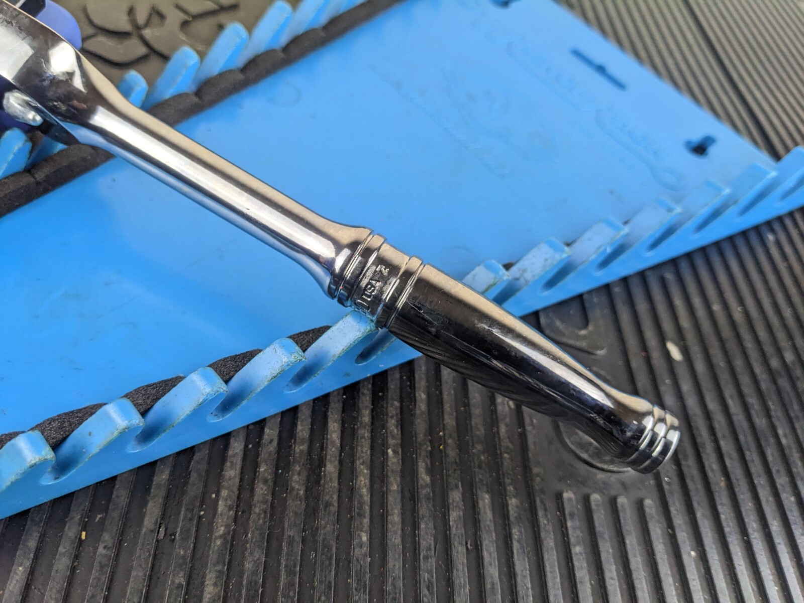 #ax488 NEW! Snap-On 3/8″ Drive 80 Fine Tooth Chrome Standard Handle Ratchet F80