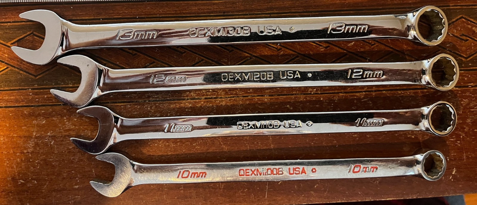 Snap-on OEXM710B Metric 12PT Combination Wrench Set 10pc 10mm-19mm NICE!!!