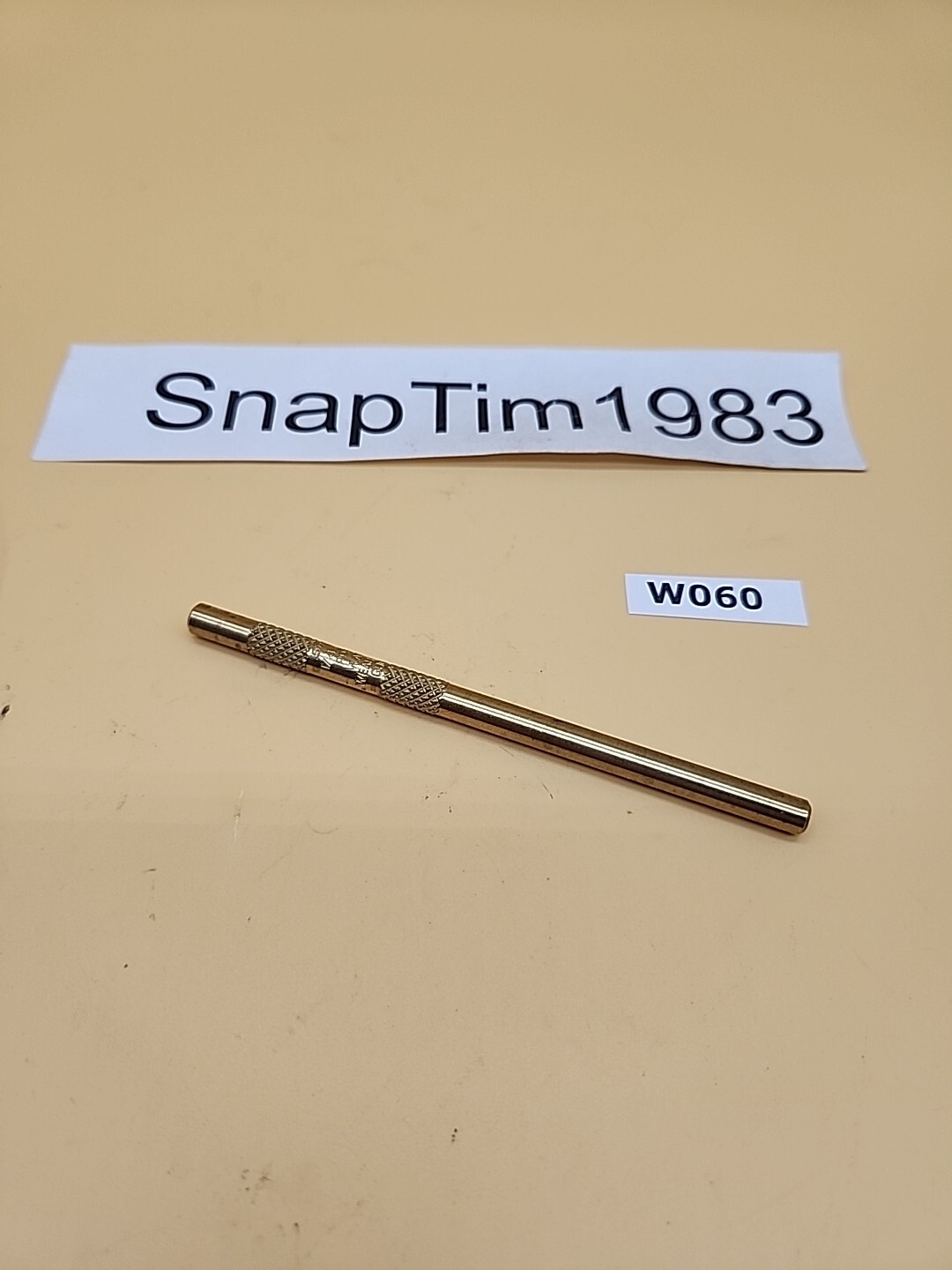 Snap-on Tools 4″ Length 1/4″ Diameter BRASS Drift Punch PPB4.58 USA