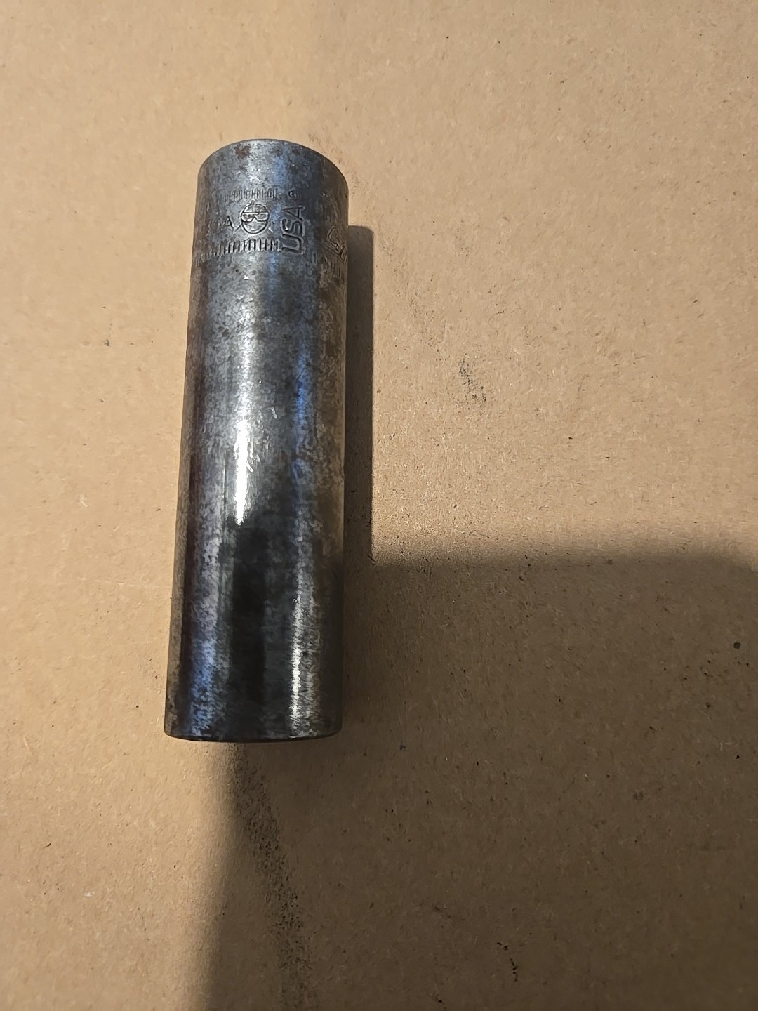 Snap On 1/2″ Drive 15MM 6PT Metric Deep Impact Socket USA Well Used SIMM150A