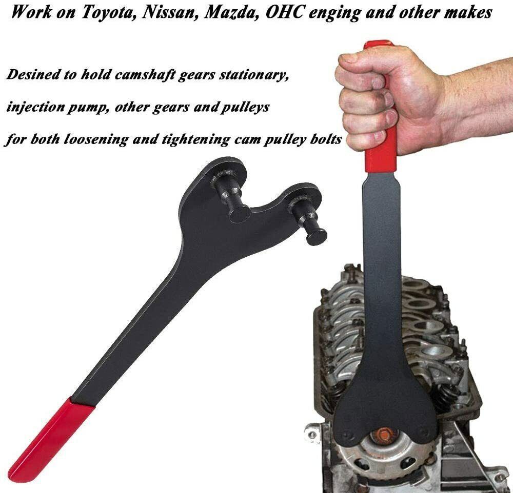 W89208 Camshaft Pulley Holder Tool For Mazda Toyota Nissan OHC Camry Maximas V6