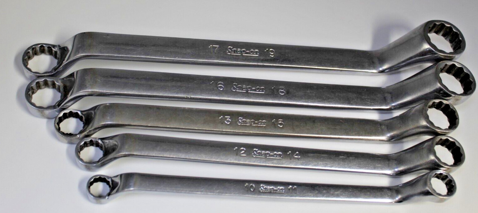 Snap-On 10 Degree Off Set Wrenches 5 Piece Set