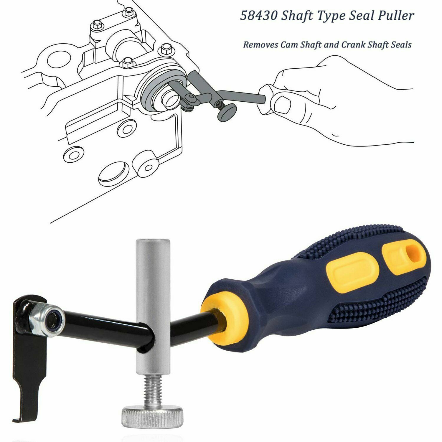 58430 Shaft Type Seal Puller for Many Shaft / Seal Application