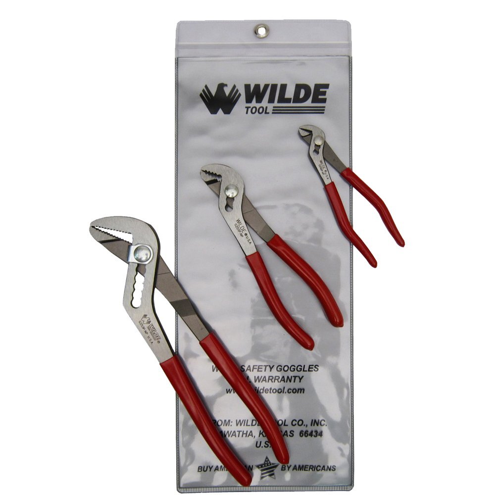 Wilde Tool 3-Piece Pliers Set-G250, G251 & G253-Vinyl Pouch G256PSP.NP/VP
