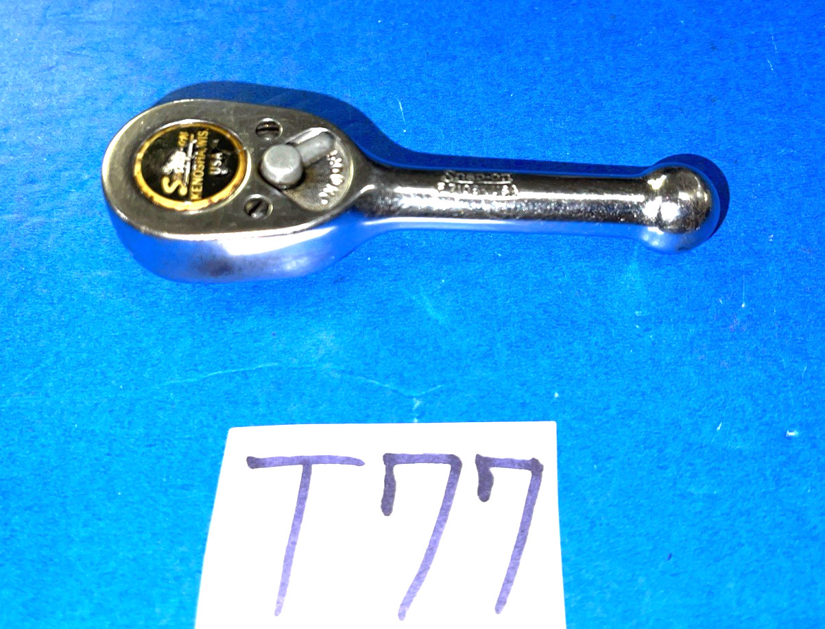 SNAP-ON TOOLS 3/8 DRIVE STUBBY HANDLE RATCHET F710BK INCLUDES SHIPPING IN THE US