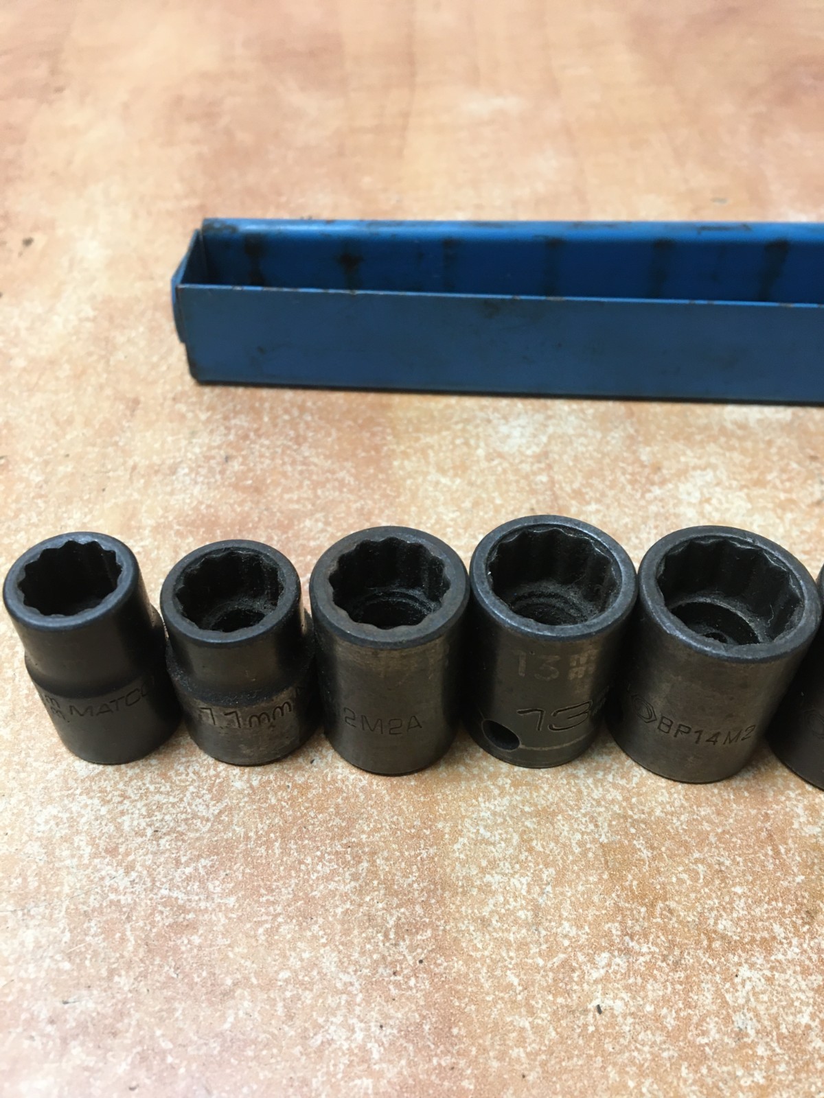MATCO 13pc 3/8″ Drive Metric Impact Socket Set 10-22MM BP10M2A to BP22M2 w/tray