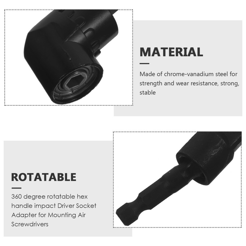 Angle Attachment Adapter Right Drill Kit Impact Driver Accessories