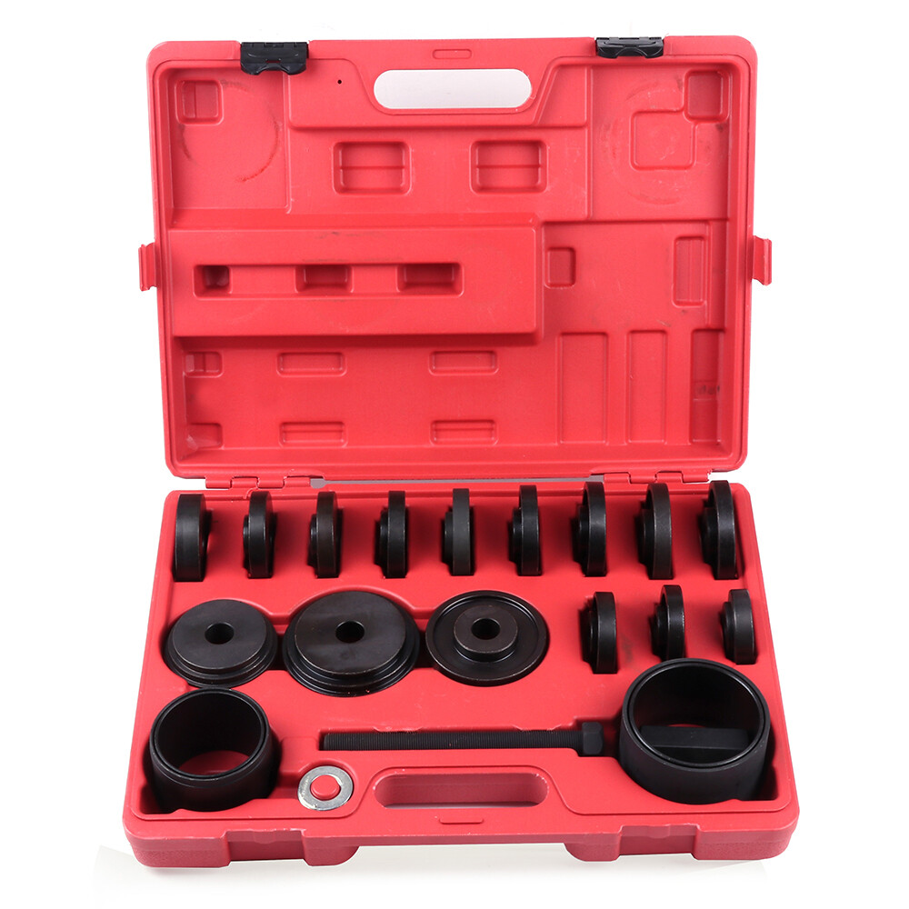 23PC Wheel Drive Bearing Press Tool Removal Adapter Puller Pulley Kit FWD Front