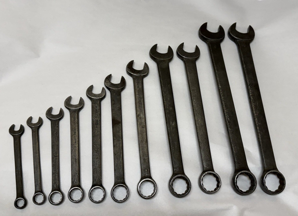 Vintage USA Billings SAE Combination Wrench Set 3/8″ to 1″
