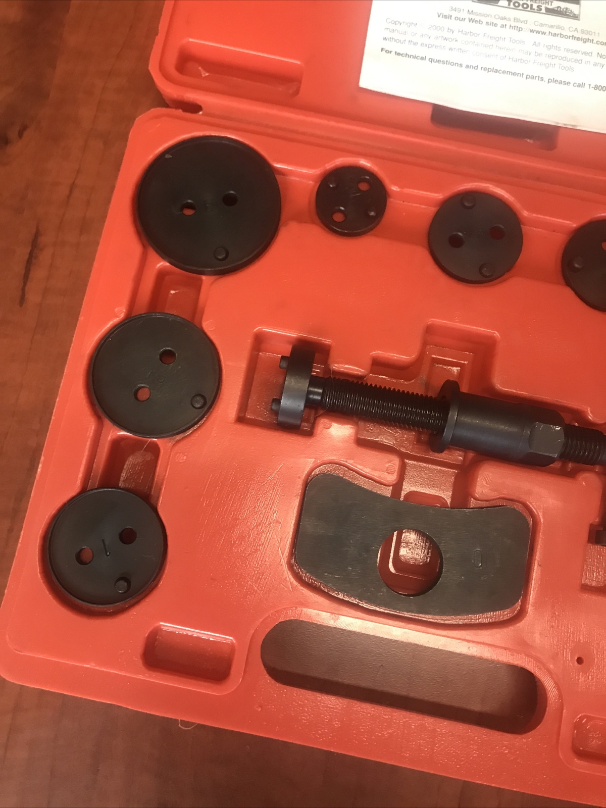 New 11 Pcs Disc Brake Pad And Caliper Service Tool Kit Model 40732 In Hard Case