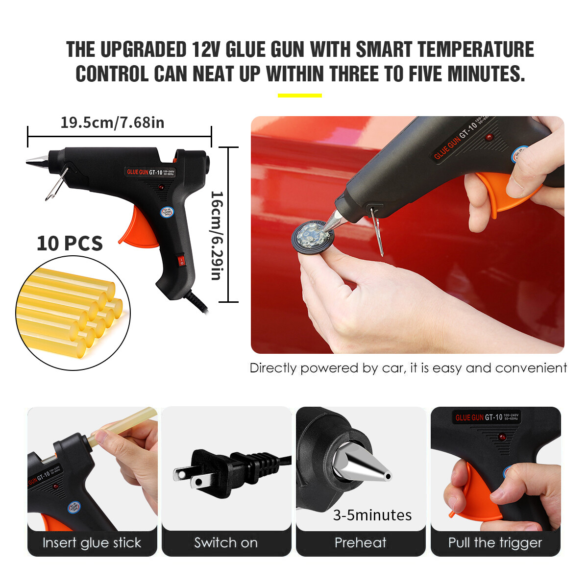 Paintless Car Dent Repair Kit Puller Removal Kit Hail Damage Remover Puller Tool