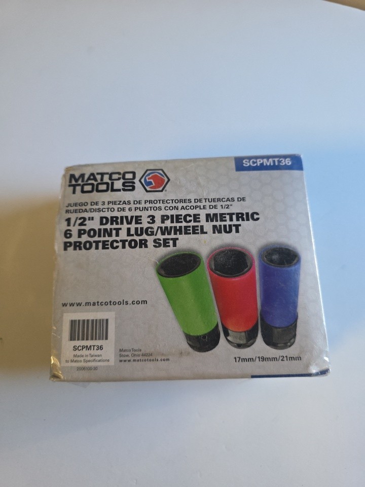 Matco Tools 3Pc 1/2″ Metric 6 Point Lug/wheel Nut Protector Set