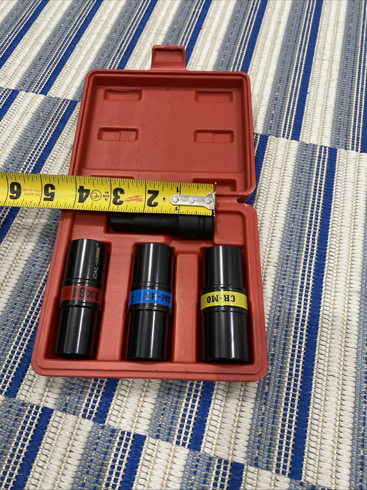 4PC 1/2″ DR FLIP LUG NUT IMPACT SOCKET SET METRIC/SAE MAG WHEEL Thin Wall TAIWAN