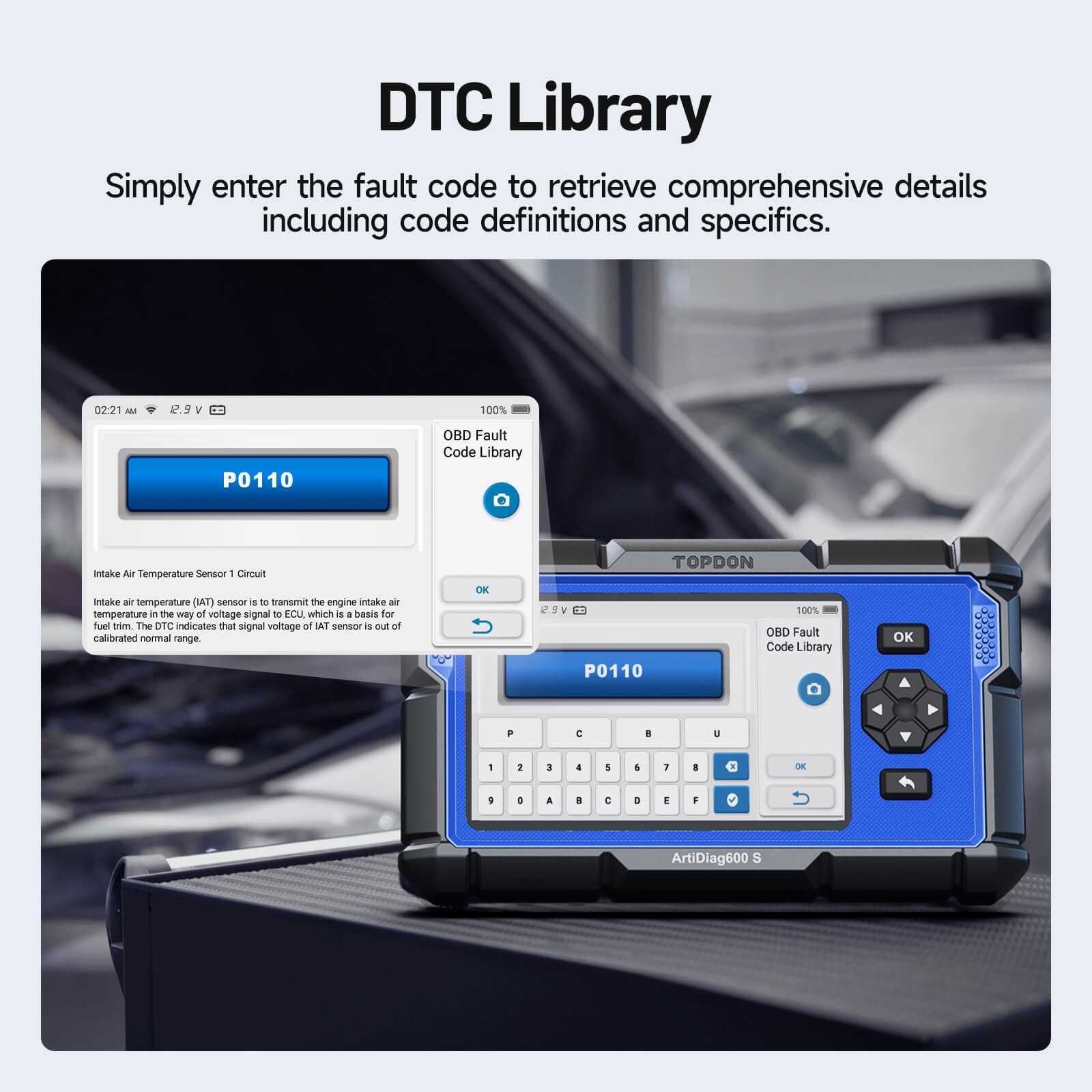2026 TOPDON AD600S V2.0 OBD2 Scanner Engine ABS SRS SAS TPMS EPB Diagnostic Tool