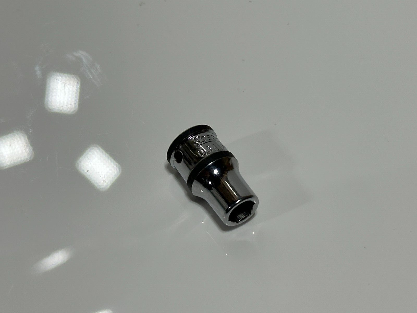 Snap-on Tools USA TMM6 6mm Metric 1/4″ Drive Shallow Socket – 6PT. – Black Ring