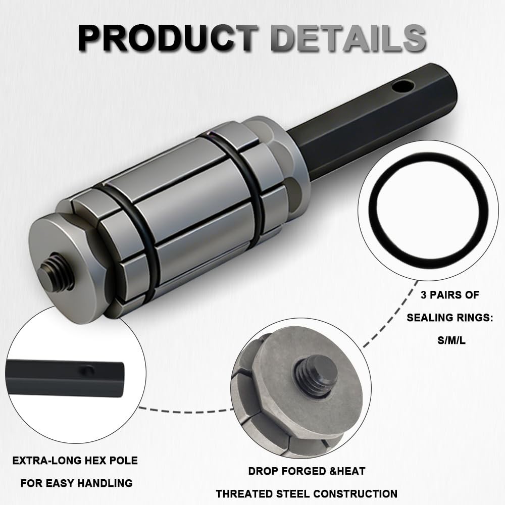 Exhaust Tail Pipe Expander Tool Set – 1/18» to 3-1/2» – Fits Most Vehicles & T