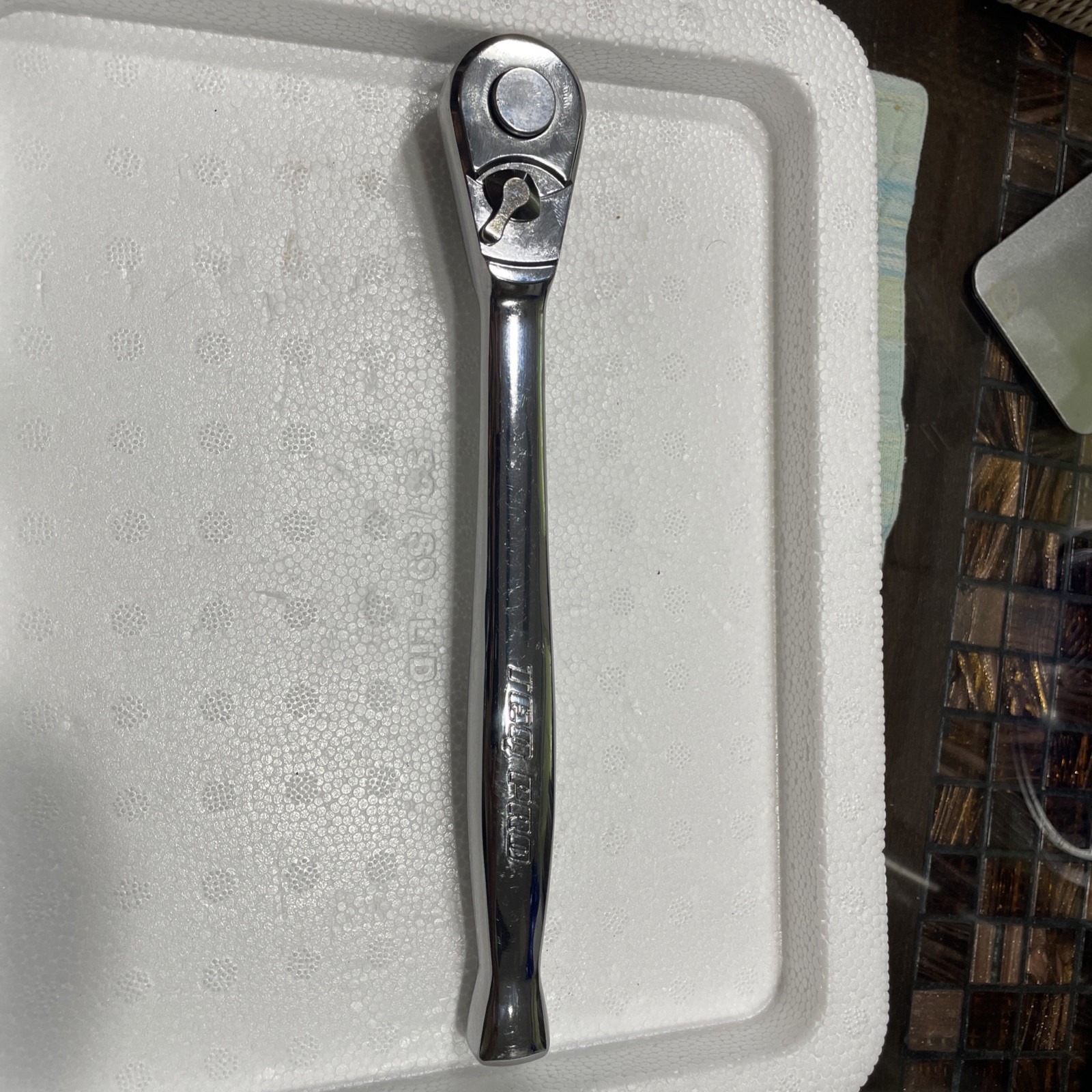 TEQ Pro 3/8” High Polished Chrome Quick Release Ratchet, Works 100% Like New !!
