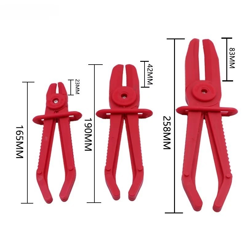 3Pcs Fuel Water Brake Line Pipe Pinch Off Pliers Flexible Hose Clamp Pliers Set