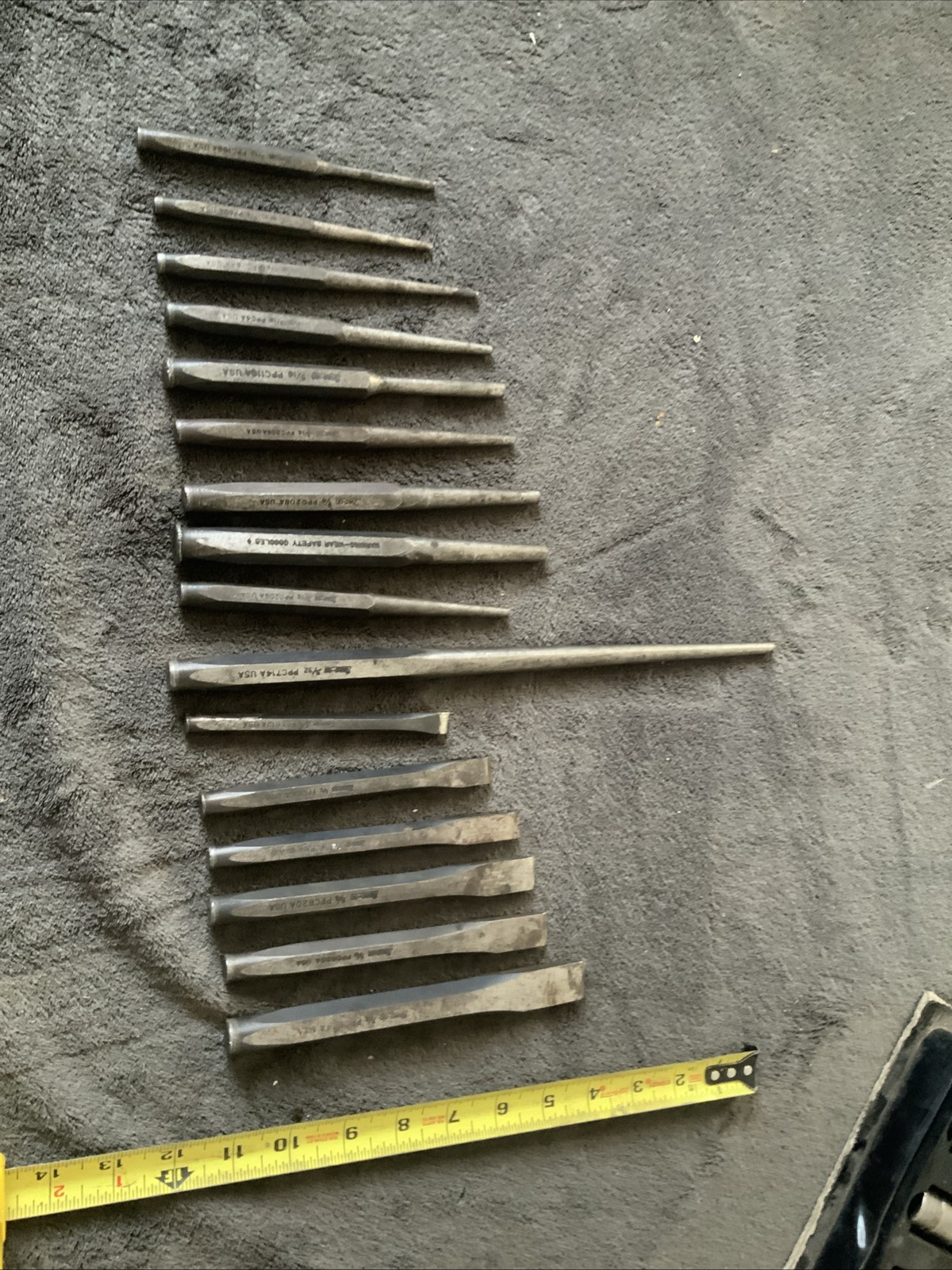 Snap On Punch And Chisel Set….see Pics…mixed Set…..used….xvxv