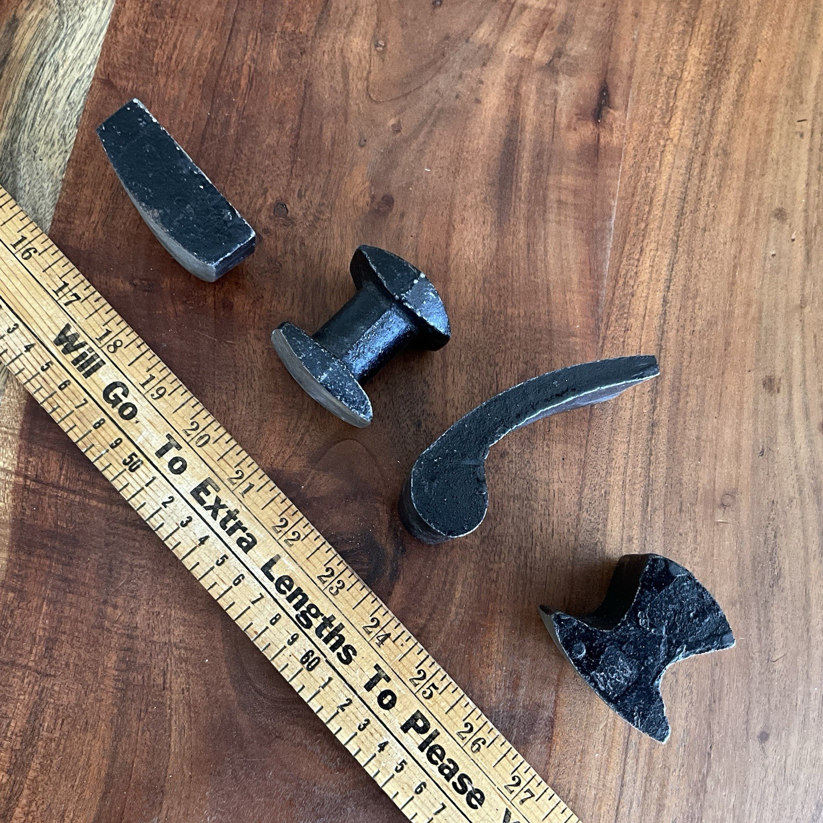 Nice Lot of 4 Vintage Auto Body Metal Shaping Hand Anvil Dolly Tools