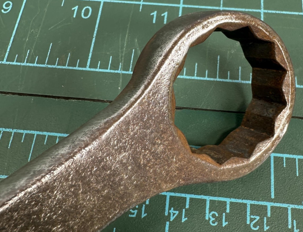 VTG Plomb 1 1/16 Pebble Combination Wrench 1234 USA Plvmb 12pt Open Box End