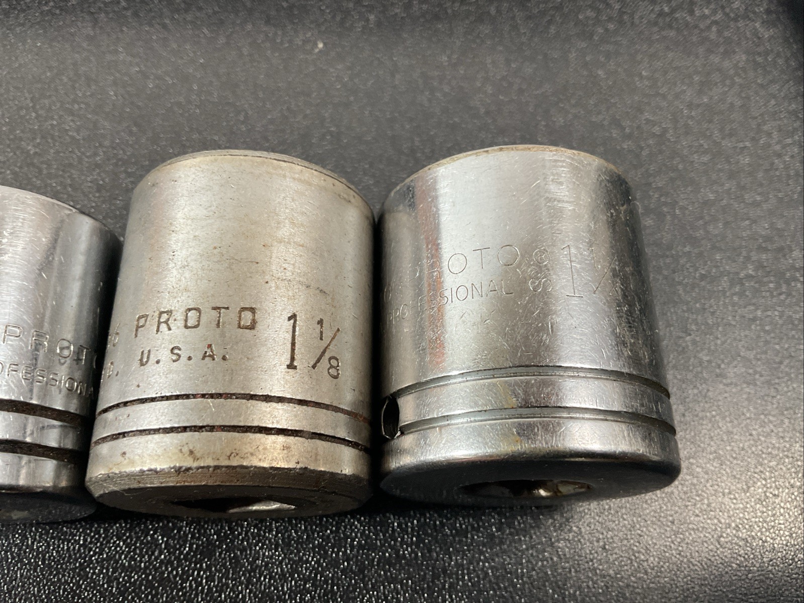 5pc PROTO 1/2″ Dr STD 12pt Socket Set 15/16in. – 1 1/4in. NO 1 3/16in.5430 5440
