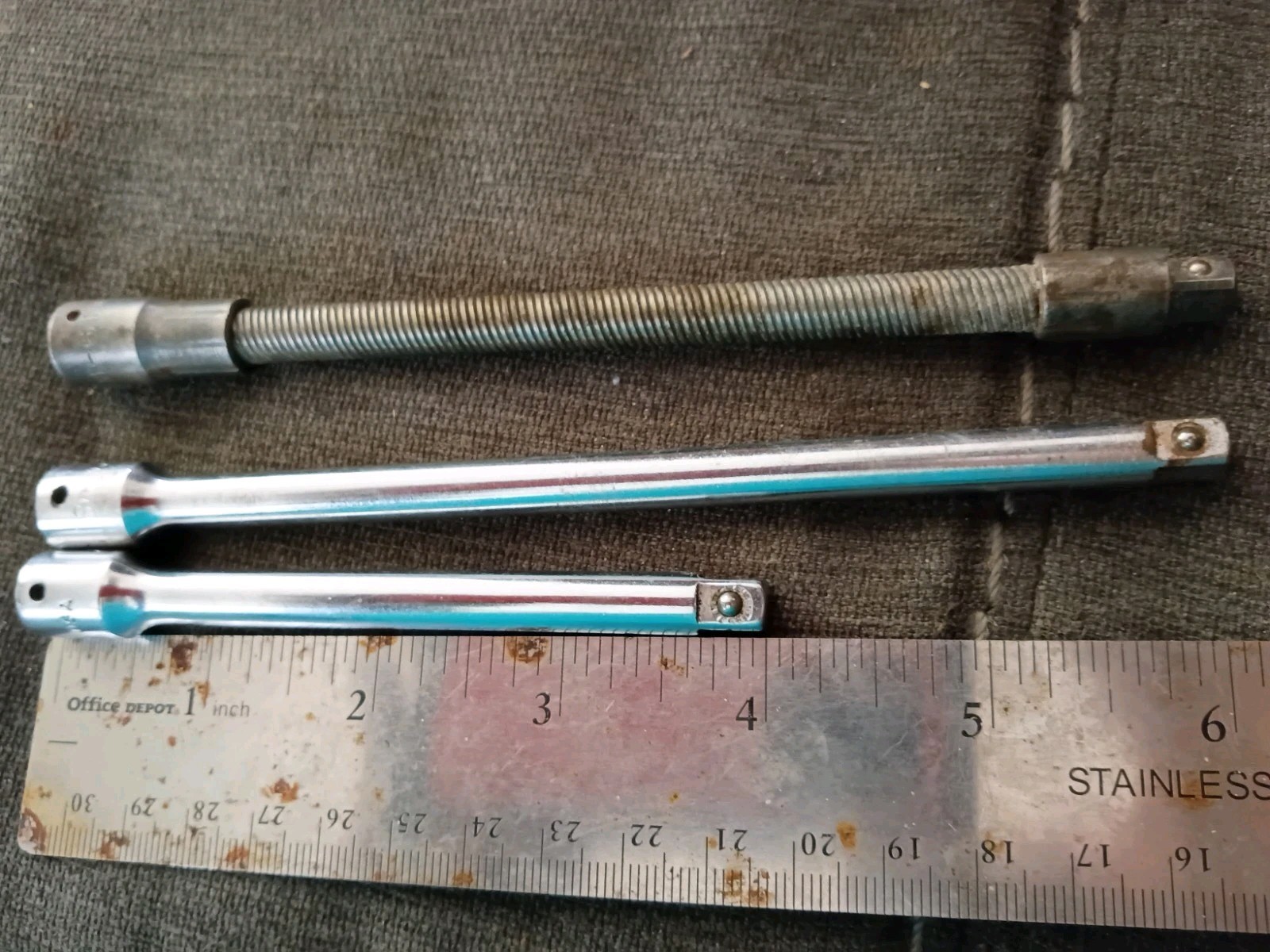 Snap On 1/4 inch Drive extension 3 piece set 4” And 6” Flex