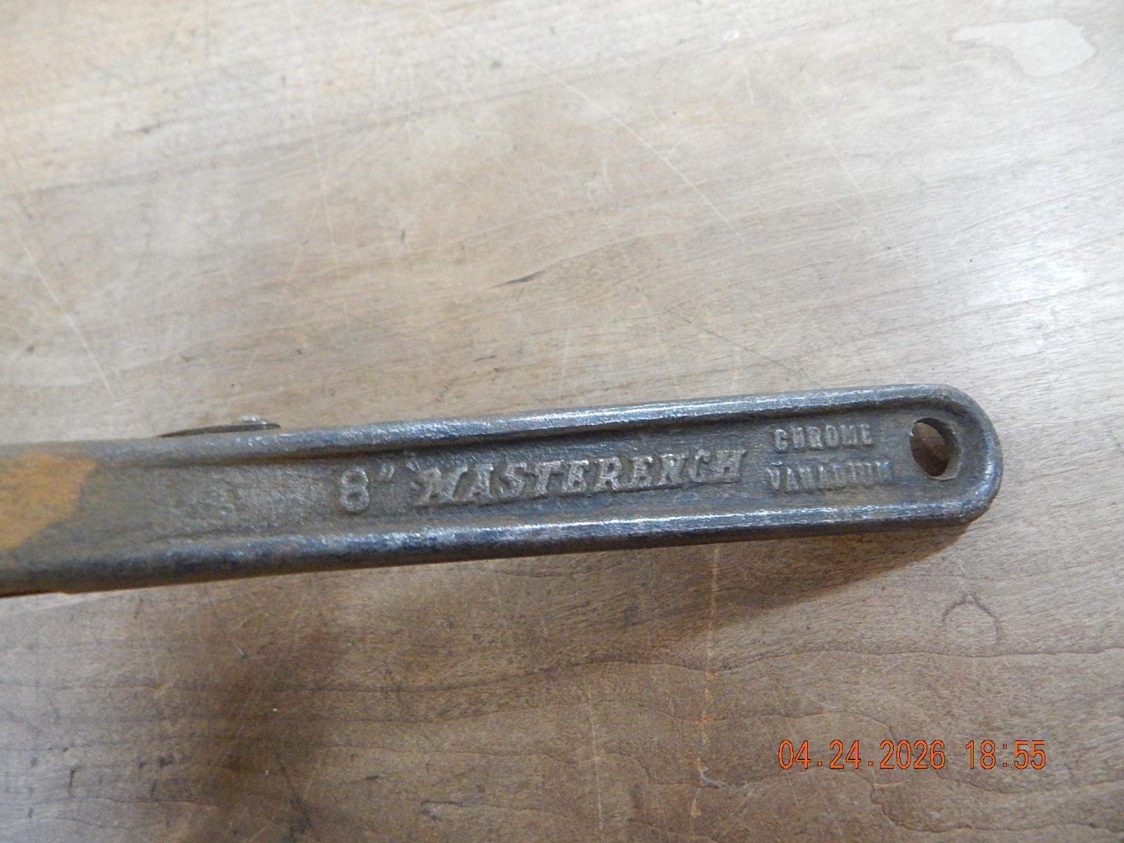 VINTAGE HELLER BROTHERS CO. TOOLS ADJUSTABLE 8″ MASTERENCH HORSE LOGO USA